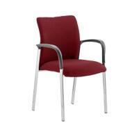dynamic Academy Visitor Chair Fixed Armrest Red Academy 620 x 570 x 870 mm