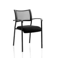 dynamic Brunswick Visitor Chair Fabric Mesh Fixed Armrest Black 115 kg Brunswick 550 x 610 x 840 mm