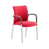 dynamic Academy Visitor Chair Fixed Armrest Bergamot Cherry Academy 620 x 570 x 870 mm