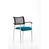 dynamic Brunswick Visitor Chair Fixed Armrest Maringa Teal 115 kg Brunswick 550 x 610 x 840 mm