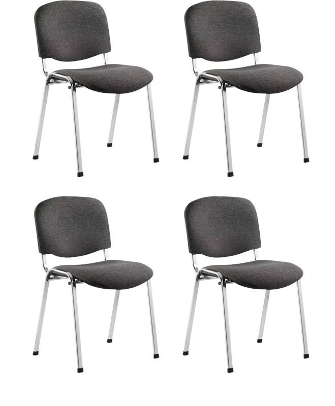 dynamic ISO Stacking Chair Charcoal 110 kg 535 x 410 x 820 mm Pack of 4