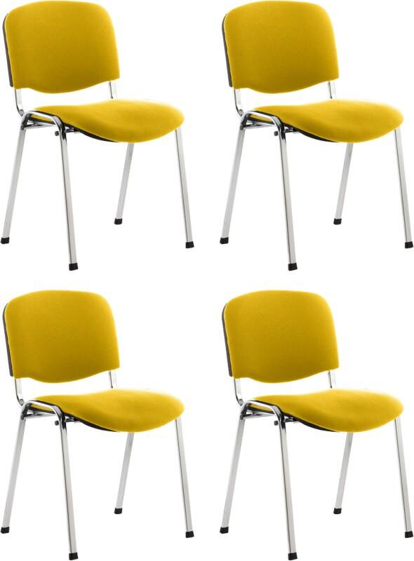 dynamic ISO Stacking Chair Canary Yellow 110 kg 535 x 410 x 820 mm Pack of 4