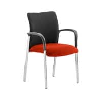 dynamic Academy Visitor Chair Fixed Armrest Tabasco Orange 620 x 570 x 870 mm