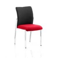 Dynamic Visitor Chair Academy Seat Bergamot Cherry Seat Black Back Without Arms Fabric