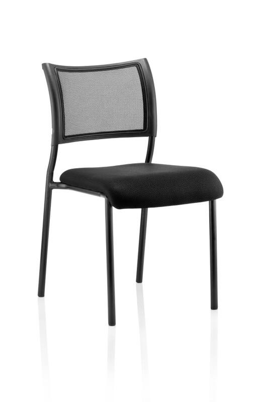 Dynamic Visitor Chair Brunswick Seat Black Without Arms Fabric Black