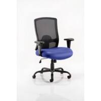 Dynamic Tilt & Lock Heavy Duty Chair Height Adjustable Arms Portland HD Stevia Blue Seat Without Headrest Medium Back