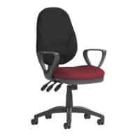 dynamic Eclipse XL III Operator Chair Permanent Contact Fabric Fixed Armrest Black, Red 120 kg Eclipse Plus XL 670 x 670 x 1,000 mm