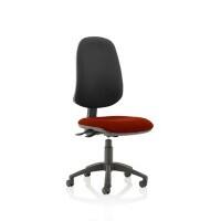 Dynamic Independent Seat & Back Task Operator Chair Without Arms Eclipse Plus XL III Ginseng Chilli Seat Without Headrest High Back