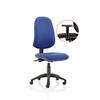 Dynamic Independent Seat & Back Task Operator Chair Height Adjustable Arms Eclipse Plus XL Blue Seat Without Headrest High Back
