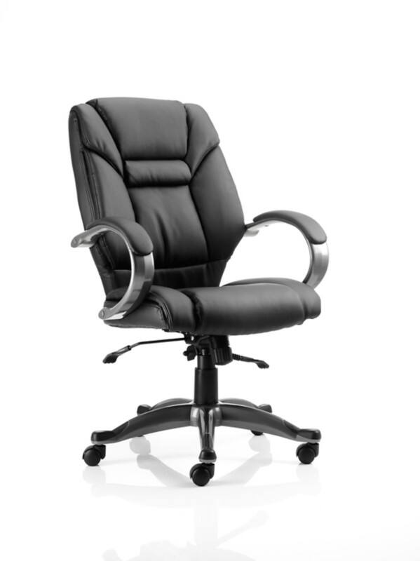 dynamic Galloway Executive Chair Basic Tilt Bonded leather Fixed Armrest Black 125 kg EX000134 670 x 810 x 1,050 mm