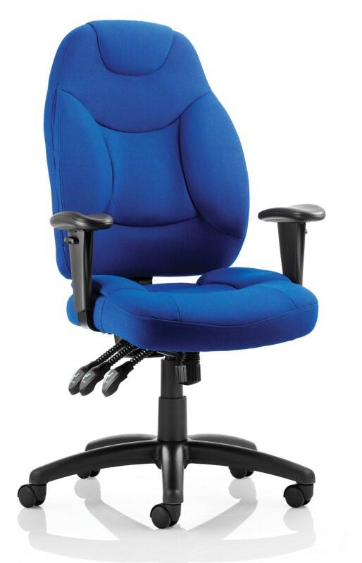 dynamic Galaxy Operator Chair Permanent Contact Fabric Without armrest Height-Adjustable Seat Blue 125 kg Galaxy 675 x 640 x 1,110 mm