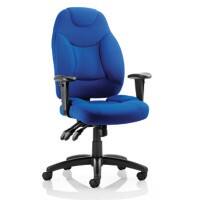 Dynamic Permanent Contact Backrest Task Operator Chair Without Arms Galaxy Blue Seat Without Headrest Medium Back
