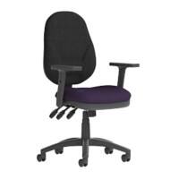 dynamic Eclipse XL III Operator Chair Permanent Contact Fabric Height-Adjustable Armrest Black, Purple 120 kg Eclipse Plus XL 670 x 670 x 1,000 mm