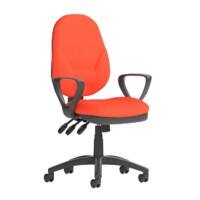dynamic Eclipse XL III Operator Chair Permanent Contact Fabric Fixed Armrest Red 120 kg Eclipse Plus XL 670 x 670 x 1,000 mm