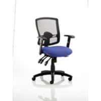 dynamic Portland Operator Chair Basic Tilt Mesh Fabric Height-Adjustable Armrest Black, Blue 125 kg Portland III 650 x 650 x 990 mm