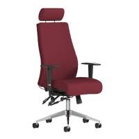 dynamic Onyx Ergo Posture Chair Permanent Contact Fabric Height-Adjustable Armrest Red 135 kg Onyx Ergo 610 x 670 x 1,400 mm