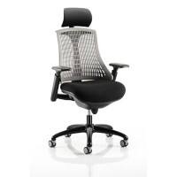 dynamic Flex Operator Chair Synchro Tilt Fabric Height-Adjustable Armrest Height-adjustable Seat Black, Grey 110 kg Flex 690 x 680 x 945 mm