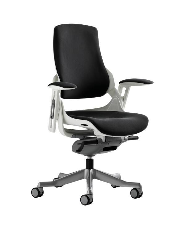dynamic Zure Executive Chair Synchro Tilt Fabric Height-Adjustable Armrest Black, White 135 kg Zure 690 x 700 x 1,015 mm