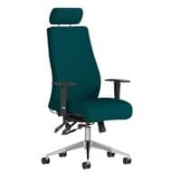 dynamic Onyx Ergo Posture Chair Permanent Contact Fabric Height-Adjustable Armrest Maringa Teal 135 kg Onyx 610 x 670 x 1,400 mm
