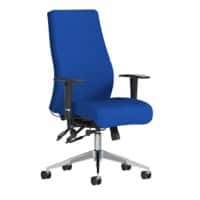 Dynamic Independent Seat & Back Posture Chair Height Adjustable Arms Onyx Stevia Blue Seat Without Headrest High Back