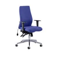 Dynamic Independent Seat & Back Posture Chair Height Adjustable Arms Onyx Stevia Blue Seat Without Headrest High Back