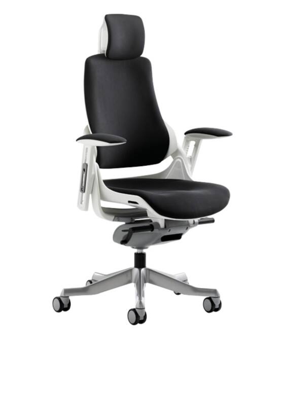 dynamic Zure Executive Chair Synchro Tilt Fabric Height-Adjustable Armrest White 135 kg Zure 690 x 700 x 1,225 mm