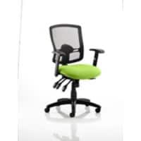 dynamic Portland Operator Chair Basic Tilt Mesh Fabric Height-Adjustable Armrest Black, Green 125 kg Portland III 650 x 650 x 990 mm