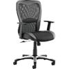 Dynamic Tilt & Lock Executive Chair Height Adjustable Arms Victor ll Black Back, Black Seat Without Headrest Medium Back