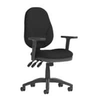 Dynamic Independent Seat & Back Task Operator Chair Height Adjustable Arms Eclipse Plus XL Black Back Without Headrest High Back