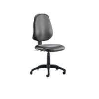 Dynamic Permanent Contact Backrest Task Operator Chair Without Arms Eclipse Plus Black Seat Without Headrest High Back