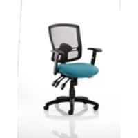 dynamic Portland Operator Chair Basic Tilt Mesh Fabric Height-Adjustable Armrest Black, Maringa Teal 125 kg Portland III 650 x 650 x 990 mm