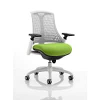 dynamic Flex Operator Chair Synchro Tilt Fabric Height-Adjustable Armrest Green, White 120 kg Flex 690 x 680 x 945 mm