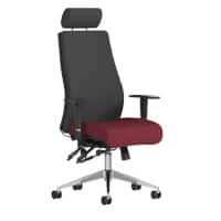 Dynamic Independent Seat & Back Posture Chair Height Adjustable Arms Onyx Black Back, Ginseng Chilli Seat With Adjustable Headrest High Back