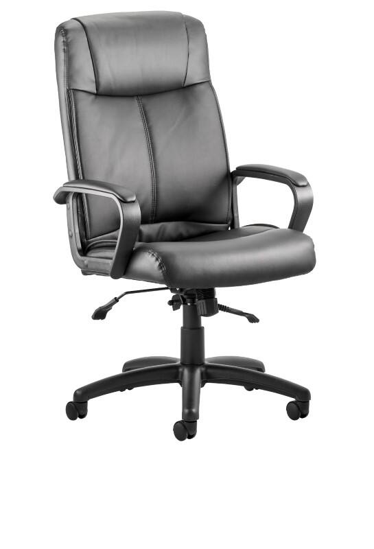 dynamic Plaza Executive Chair Basic Tilt Bonded leather Fixed Armrest Black 124 kg Plaza 635 x 710 x 1,075 mm
