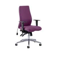 Dynamic Independent Seat & Back Posture Chair Height Adjustable Arms Onyx Tansy Purple Seat Without Headrest High Back