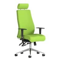 Dynamic Independent Seat & Back Posture Chair Height Adjustable Arms Onyx Myrrh Green Seat With Adjustable Headrest High Back