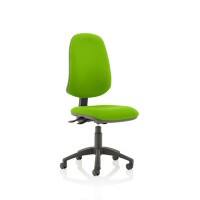 Dynamic Independent Seat & Back Task Operator Chair Without Arms Eclipse Plus XL Myrrh Green Seat Without Headrest High Back