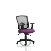 dynamic Portland Operator Chair Basic Tilt Fabric Height-Adjustable Armrest Black, Purple 125 kg Portland II 620 x 600 x 910 mm