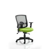 dynamic Portland Operator Chair Basic Tilt Fabric Height-Adjustable Armrest Black, Green 125 kg Portland II 620 x 600 x 910 mm