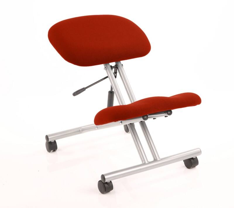 Dynamic Kneeling Stool Without Arms Kneeler Tabasco Red Seat Without Headrest Medium Back
