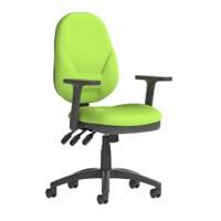 dynamic Eclipse XL III Operator Chair Permanent Contact Fabric Height-Adjustable Armrest Green 120 kg Eclipse Plus XL 670 x 670 x 1,000 mm