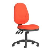 Dynamic Permanent Contact Backrest Task Operator Chair Without Arms Eclipse Plus Tabasco Red Seat Without Headrest High Back