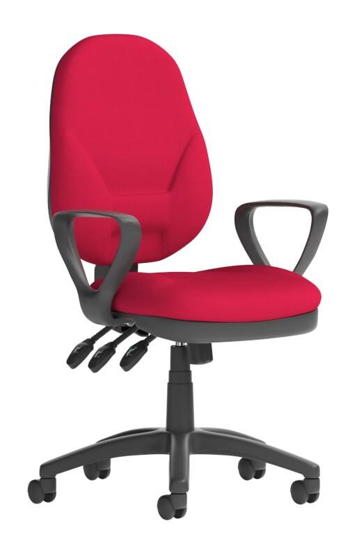 dynamic Eclipse XL III Operator Chair Permanent Contact Fabric Fixed Armrest Bergamot Cherry 120 kg Eclipse Plus XL 670 x 670 x 1,000 mm