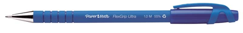 Papermate FlexGrip Ultra Ballpoint Pen Blue 0.5 mm Medium Ballpoint Pack of 12
