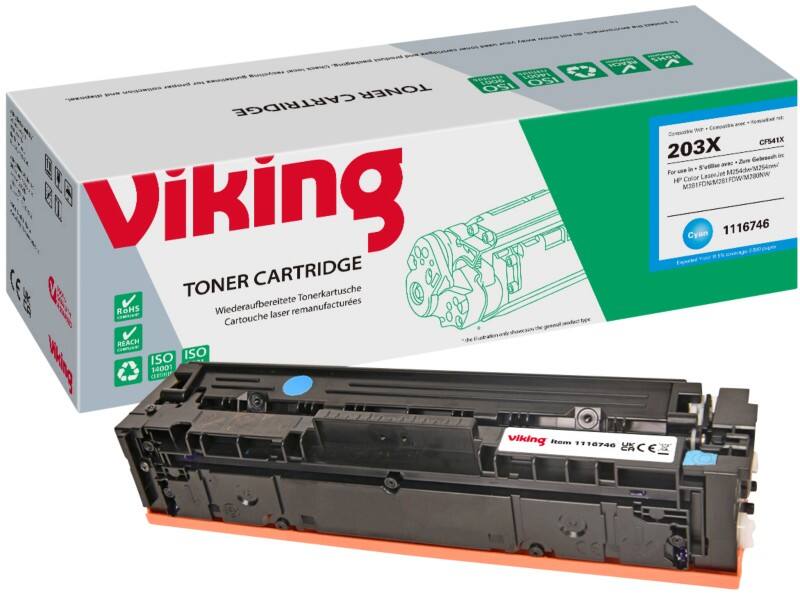 Viking 203X Compatible HP Toner Cartridge CF541X Cyan