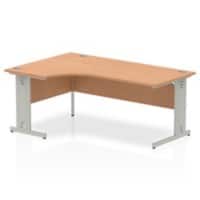 dynamic Impulse Left Hand Desk Freeform Oak Cantilever 1,800 (W) x 1,200 (D) x 730 (H) mm MFC (Melamine Faced Chipboard)