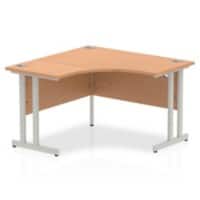 dynamic Impulse Corner Desk Corner Oak Cantilever 1,200 (W) x 1,200 (D) x 730 (H) mm MFC (Melamine Faced Chipboard)