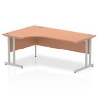 Impulse Cantilever 1800 Left Hand Crescent Desk Beech