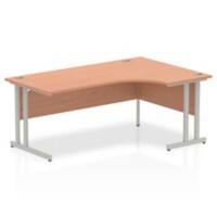 Impulse Cantilever 1800 Right Hand Crescent Desk Beech