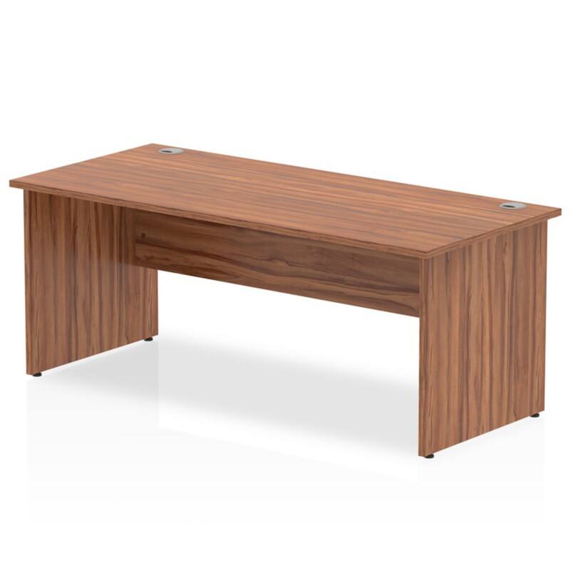dynamic Impulse Office Desk Rectangular Walnut Base panel 1,800 (W) x 800 (D) x 730 (H) mm MFC (Melamine Faced Chipboard)
